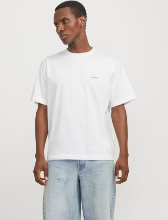 Jack & Jones Jorparos Easter Sketch Tee Ss Crew N Ln - White - S