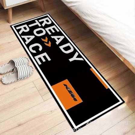 Motorcykelmatta för KTM och specialanpassade motorcyklar, display- och depåmatta, tvättbar halkfri garage- och utställningsmatta (50x160cm)