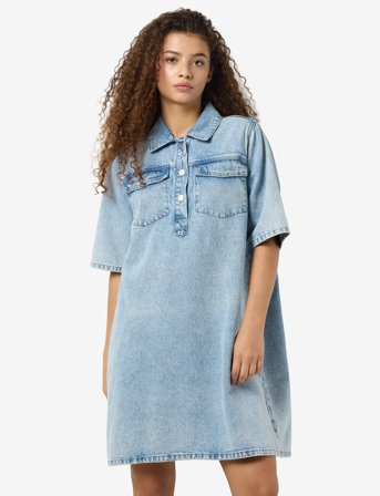 NOISY MAY Nmindie S/S Short Dress Az429Lb - Blue - M