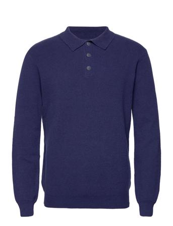 Yasser Knitwear Half Zip Pullover Navy INDICODE