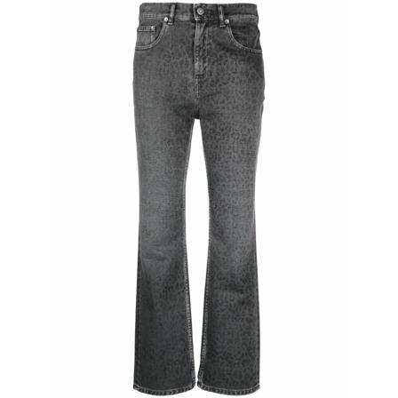 Golden Goose, Cropped Jeans Grijs, Dames, Maat:W29
