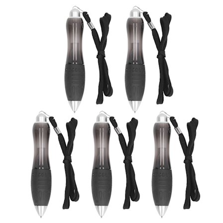 5 stk. store, tunge kuglepenne med bredt greb, lav grebsstyrke, indtrækkelige, fede, tunge kuglepenne til gigt og parkinson