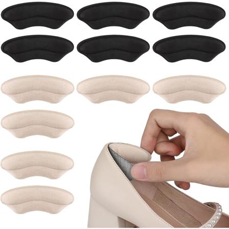 Komfortable unisex-sko med hælfor og polstret hæl - 12 stk