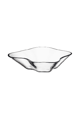 Iittala Aalto Blomma Skål 279X75 mm Vit Glas Transparant
