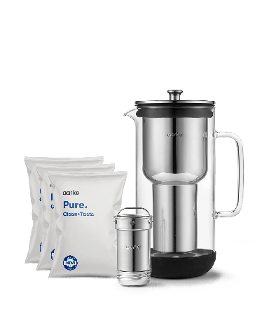 Aarke Purifier Starter Kit - Vattenfilterkanna i glas