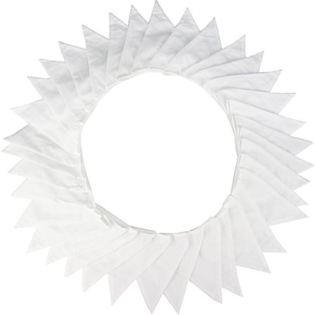 10 metrin kangasviiri, kaunis viirinauha kangas valkoinen