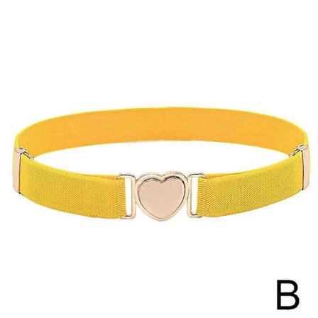 Jenter Elastiske Belter Justerbart Midjebelte Tenåringsbukser Hjerte NYTT. Belte[HK]