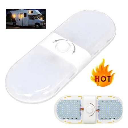 Led dimbar innerbelysning 12-24v 180-ledchip 3 olika vita färger