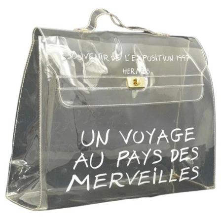Hermès Vintage, Pre-owned Vinyl handbags Wit, Dames, Maat:ONE Size