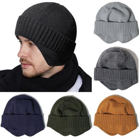 Stickad Cap För Män Vinter Utomhus Frostskydd Flexibel Mjuk