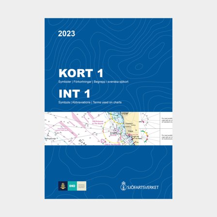Symboly na námořních mapách Sjöfartsverket Kort 1 (vydání 2023)