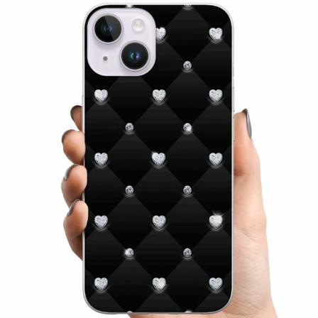 Apple Iphone 14 Plus Tpu Mobilskal Diamant Hjärta