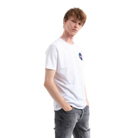 Alpha Industries, T-shirt Biały, Mężczyzna, Rozmiar: L