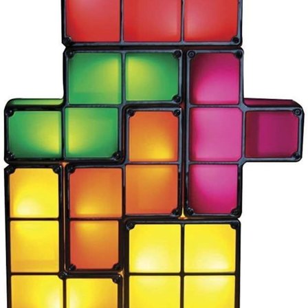 Retro Tetris-lamppu LED-pöytälamppu, pinottavat rakennuspalikat KLB