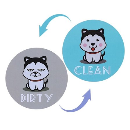 Kylskåpsmagneter Magnetisk klistermärke för diskmaskin 3