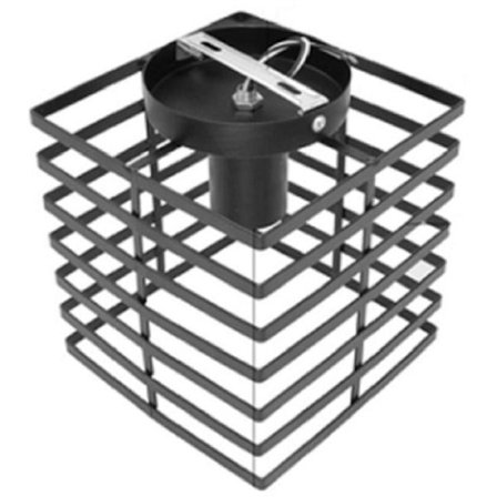 Modern Vintage Taklampa Järnlampa Dekor för Svart Loft Lampor Geometrisk Burbelysning Armatur