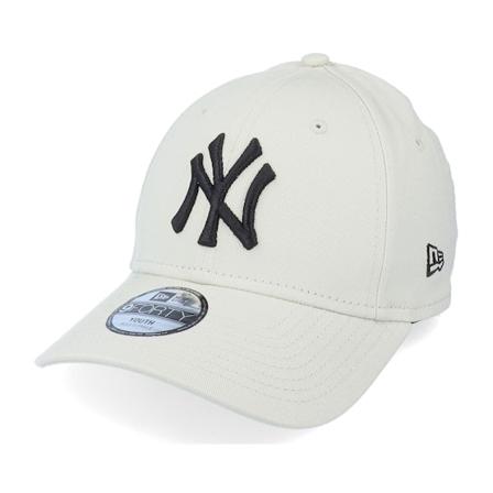 New Era - MLB Beige adjustable Cap - Kids New York Yankees League Essential 9FORTY Stone/Black Adjustable @ Hatstore
