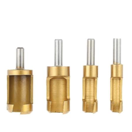 Treskjær i tre, karbonstål, 6mm/8mm/13mm/16mm, rett og konisk klobor