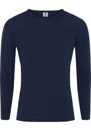 Dovre Långärmad Undertröja 100% Merinoull Marinblå Underlinnen & t-shirts Herr Blå XL