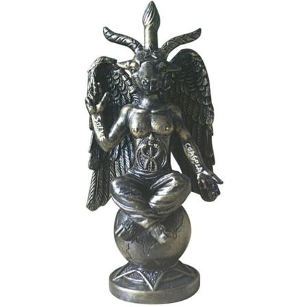 Satansk Idol Baphomet Skulptur Magisk Meditasjon Geit Statue Harpiks Håndverk Religiøse Ornamenter Hjemmedekorasjon