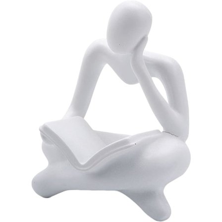 Moderni Lukija-patsas Mini-koriste Koti Sisustus Ihmishahmo