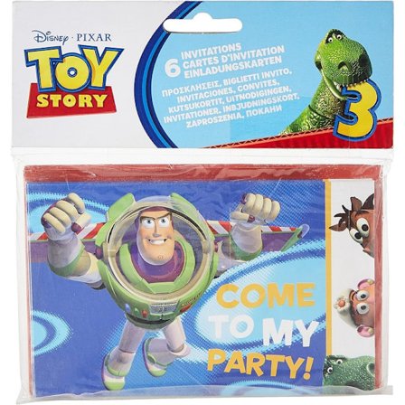 Toy Story 3 Kom till min fest! Inbjudningar (6-pack) En storlek
