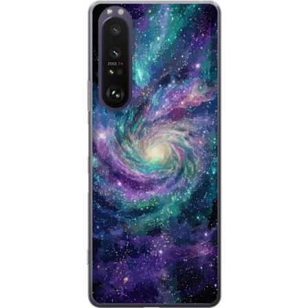 Yhteensopiva Puhelinkuori Sony Xperia 1 III Koristeellinen itämainen lyhty, jossa puolikuu ja tähdet lämpimässä kullanhohtoisessa yöympäristös