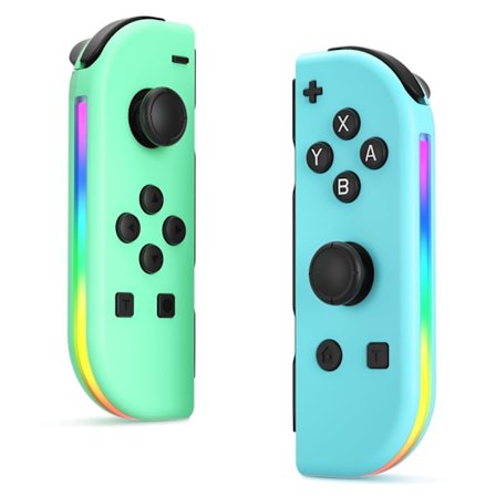 Trådløs håndkontroll kompatibel med Nintendo Switch, OLED, Lite Gamepad Joystick (venstre/høyre) Erstatning med RGB høyre