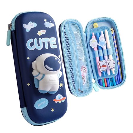 Blyantsæske Stor Pen Sæske 3d Blyantsæske Sød Pen Taske Til Grundskole Sekundær Student