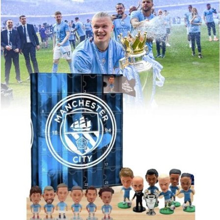 ('Jud- 24 Dages Nedtællings Blind Box 2024 Manchester City Fodbold Julekalender, Foden, Harland etc.',)