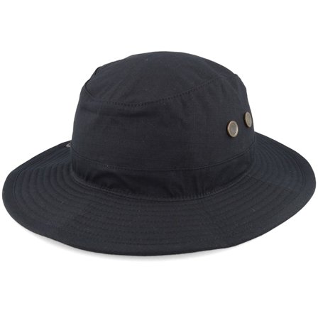 Yupoong - Noir traveler Chapeau - Black Angler Hat Black Traveler @ Hatstore