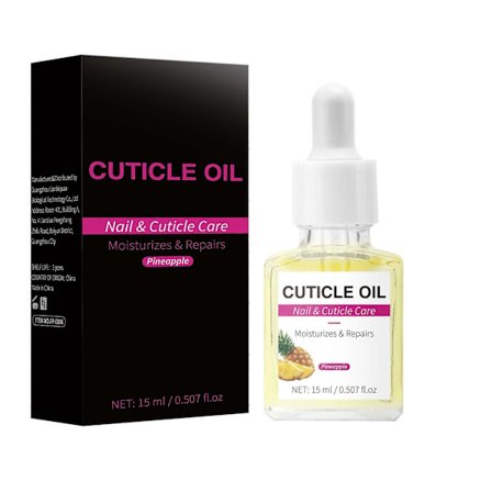 Økologisk neglebåndsolie til negle - Ananas negleolie fugter, reparerer og fremmer neglevækst - Forebygger tørhed, neglerødder og sprukken hud