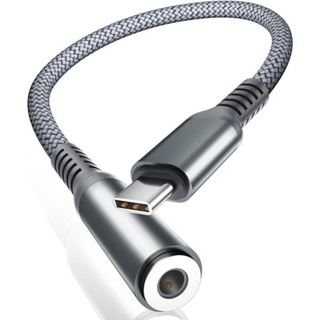 iPhone 16 15 Hörlurar aux Adapter, USB C till 3.5mm Ljudkonverterare, Typ C till Jack för Apple 15 Pro Max Plus, iPad 10 10:e