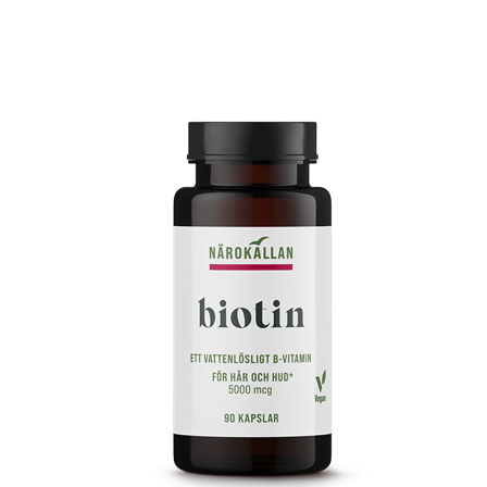 Närokällan Biotin 5000 mcg 90 kapsler