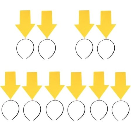 10 stk Halloween pilhode pannebånd morsom pil cosplay hårbøyle hårbånd Hallo