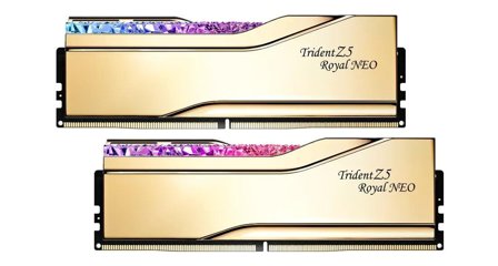 G.SKILL 32B (2x16) DDR5 8000MHz Trident Z5 Royal Neo RGB Gold (AMD) CL38 1.45V