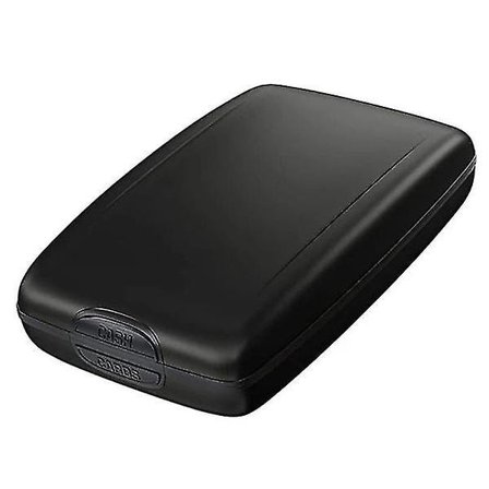 Magnetisk bankkortslåda i aluminium metall korthållare plånbok - on stock