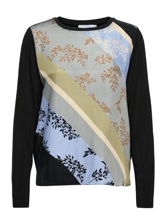 Top In Cupro W. Jersey Back Black Coster Copenhagen