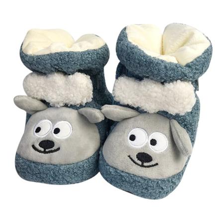 Spädbarn Baby Plysch Foder Tofflor Sko Animal Cartoon Sock Boot