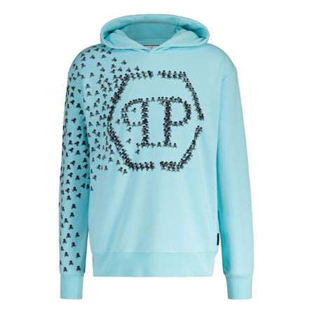 Philipp Plein, Hoodies Niebieski, Mężczyzna, Rozmiar: XL