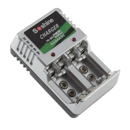 EU-pistokevirtalähde AA/AAA/9V/NI-MH/NI-CD ladattaville paristoille