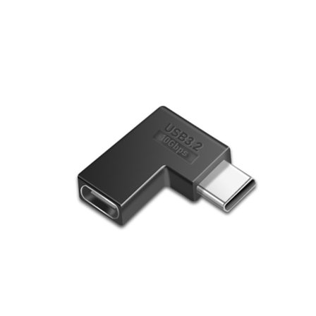 USB C 90 asteen kulmaliittimet Nopea latauskaapelisovitin Turvallinen ahtaaseen tilaan Matkaystävällinen