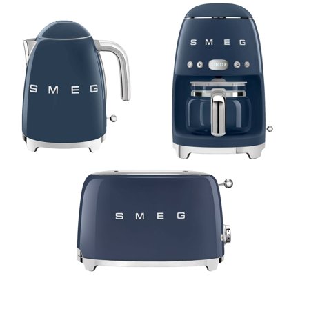 Smeg kahvinkeitin, leivänpaahdin ja vedenkeitin, navy blue