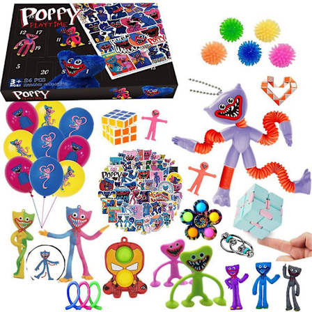 2025 Jul Adventskalender Poppy Playtime Huggy Wuggy Blind Box Nedtellingsleker Gaver