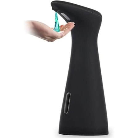 Automatisk sæbedispenser 200 ml berøringsfri sæbedispenser intelligent sensor induktion håndfri sæbedispenser til køkken badeværelse sort
