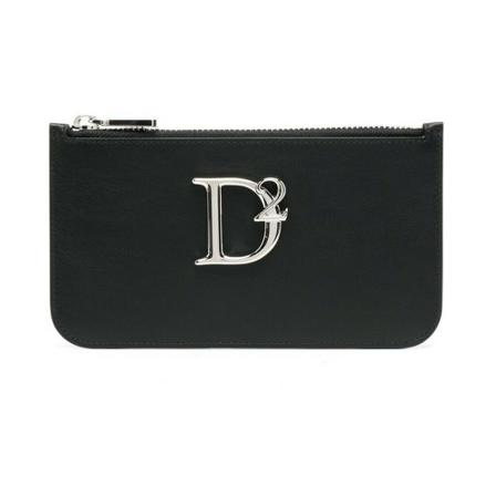 Dsquared2, Clutches Zwart, Dames, Maat:ONE Size