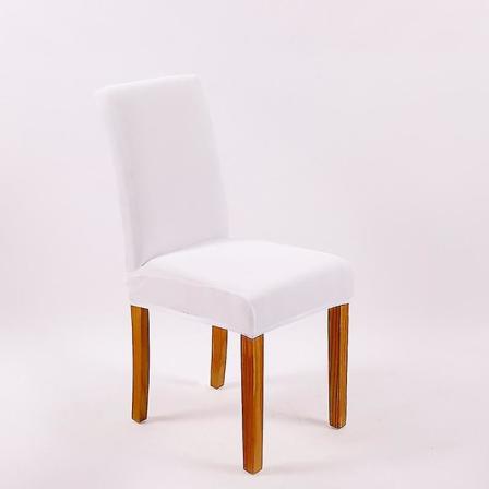 Spisebordstoltrekk Moderne Elastisk Stretch Stolputebeskytter Avtakbar Vaskbar Kjøkkenstolsetetrekk Hvit White