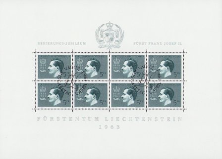 Liechtenstein 1963 - MICHEL 427 - Stemplet miniark