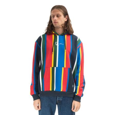 Karl Kani, Hoodies Blauw, Heren, Maat:L,Katoen