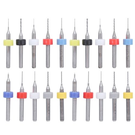 20 st Micro Borr Set Legering Kretskort Mini Fast Skaft 0,1mm‐1mm Tillbehör